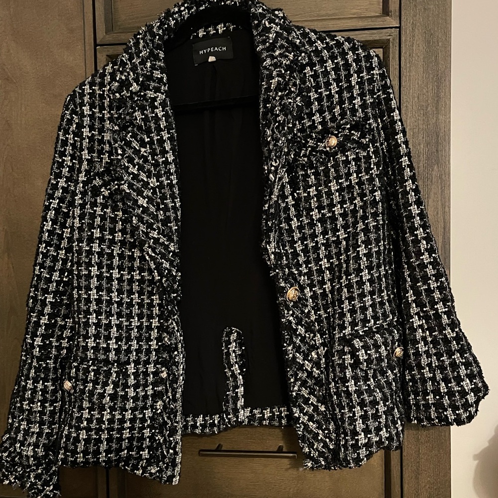 Ivory & Black Tweed Jacket